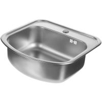 Мойка Klio Maidsinks 49Х47 см, глубина 18 см, цвет хром, нержавеющая сталь