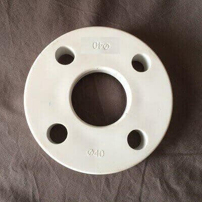 фото фланец полипропиленовый белый